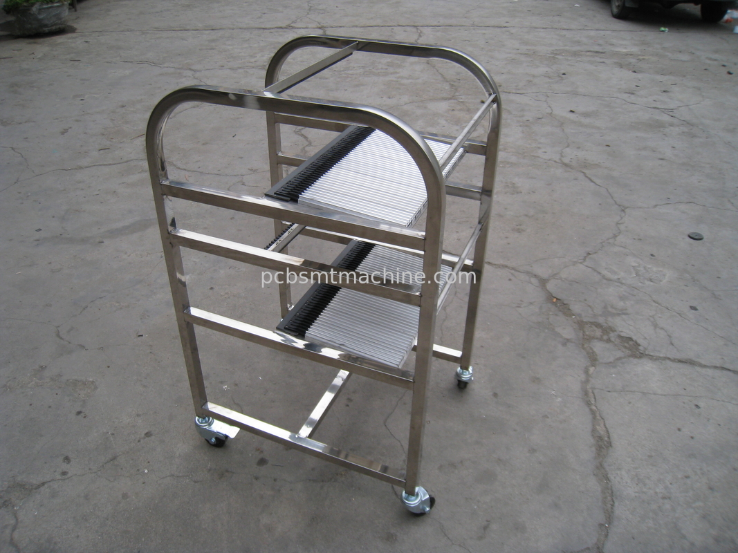 Прочная тележка фидера СЕРИИ Сименс X нержавеющей стали L600*W700*H1180MM конструированная с 2 слоями и 40 слотами