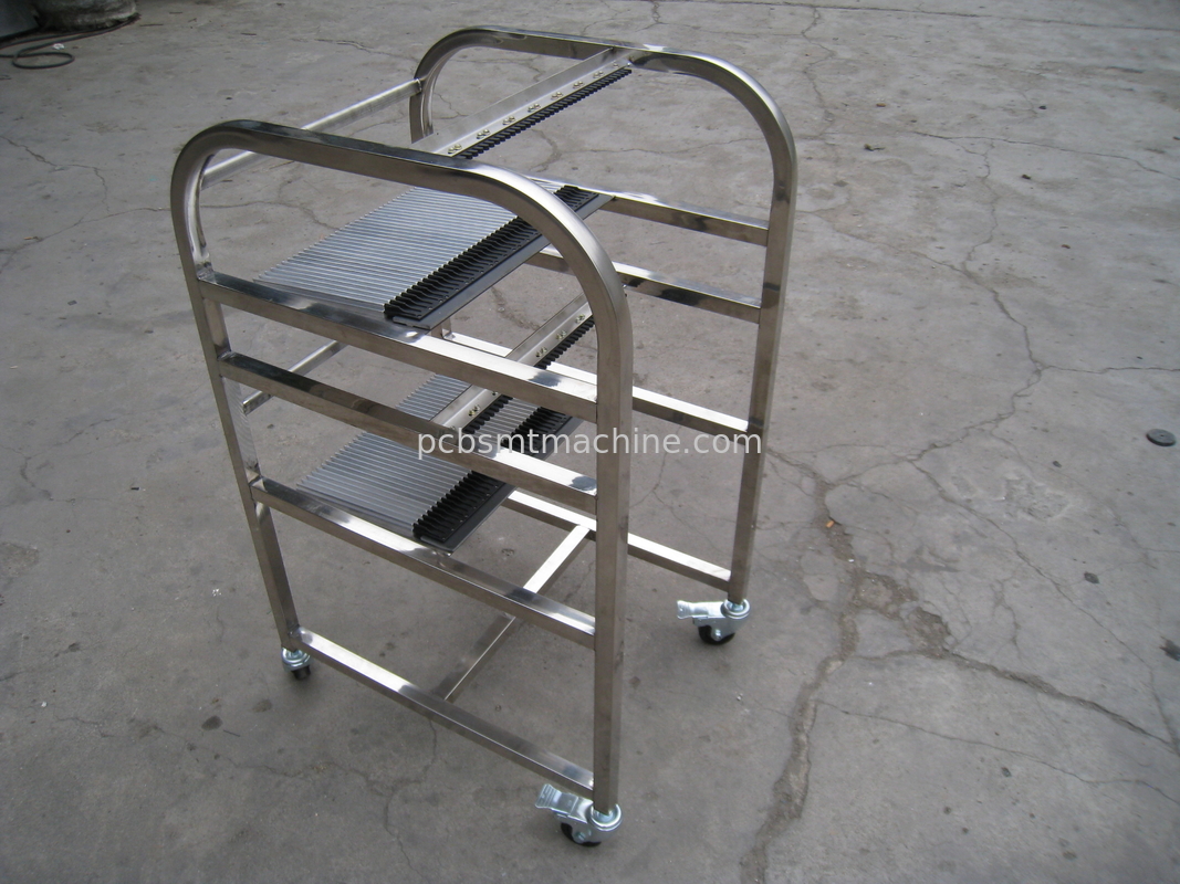 Прочная тележка фидера СЕРИИ Сименс X нержавеющей стали L600*W700*H1180MM конструированная с 2 слоями и 40 слотами